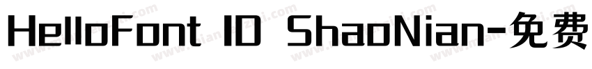 HelloFont ID ShaoNian字体转换